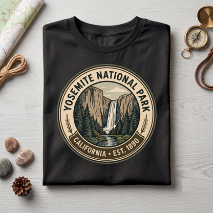 Custom Yosemite National Park Shirt Vintage Nature Sweatshirt Personalized California Hoodie Retro Hiking T-Shirt