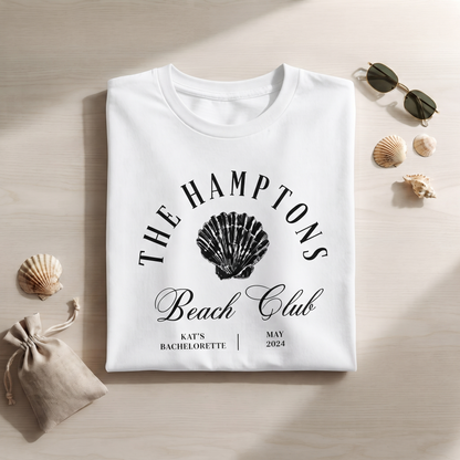 Custom Hamptons Beach Club Shirt, Custom Bachelorette Party Shirt, Beach Vacation Sweatshirt