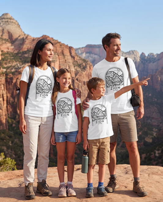 Zion National Park Shirt, Minimalist Utah Hiking Apparel, Custom Text Hoodie