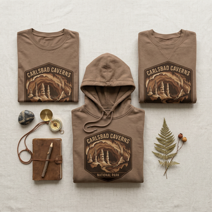 Carlsbad Caverns National Park Shirt, New Mexico Cave Hoodie, Vintage Stalactite Sweatshirt, Custom Spelunking Gift, National Park Apparel
