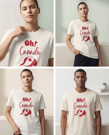Custom Oh Canada Retro Baseball Cap Hoodie, Canadian Pride Sweatshirt, T-Shirt