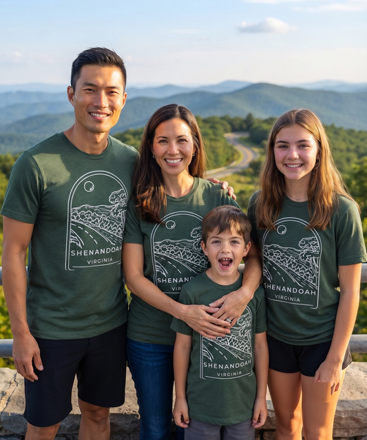 Custom Shenandoah National Park Shirt, Minimalist Virginia Sweatshirt, Personalized Skyline Drive Hoodie