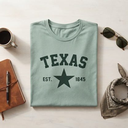 Custom Texas Star Varsity T-Shirt, Retro Lone Star Hoodie, Personalized Apparel