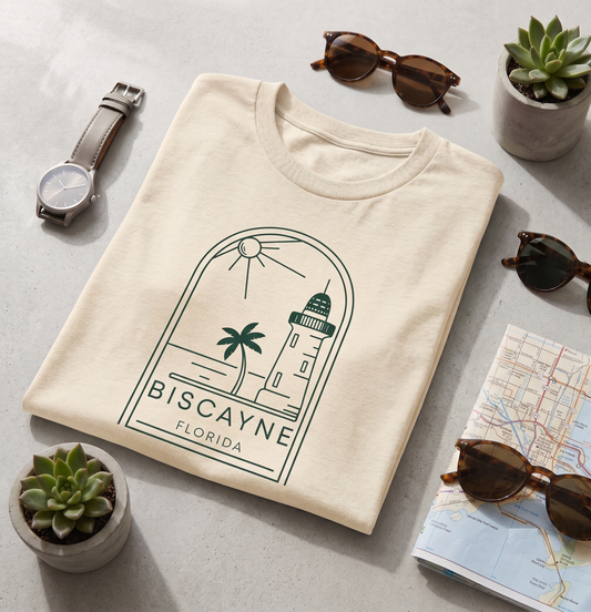 Custom Biscayne National Park Shirt, Vintage Florida Sweatshirt, Minimalist Lighthouse Hoodie