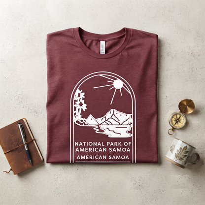 Custom National Park of American Samoa Shirt, Minimalist Nature Sweatshirt, Personalized Travel Hoodie