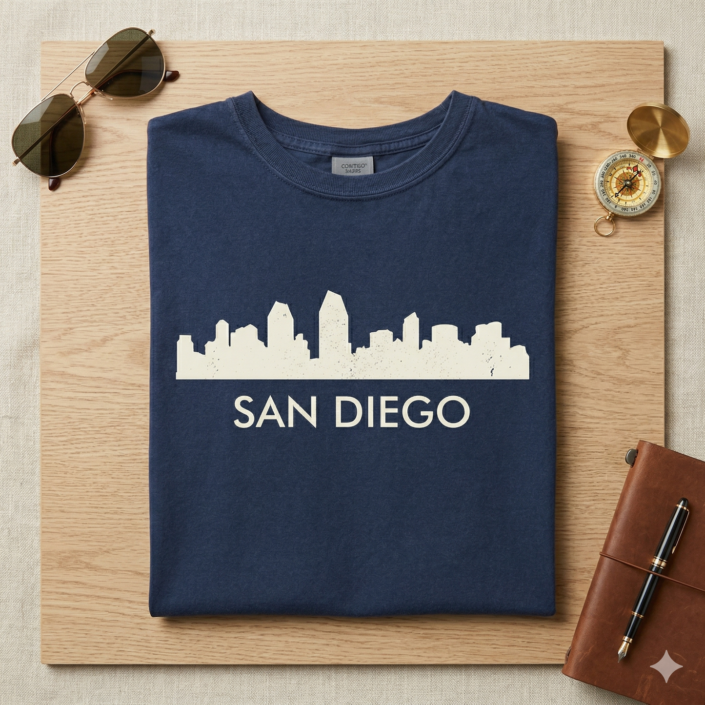 Custom San Diego Skyline T-Shirt | Personalized California Graphic Tee | SD Hometown Pride Shirt | SoCal Travel Souvenir Gift
