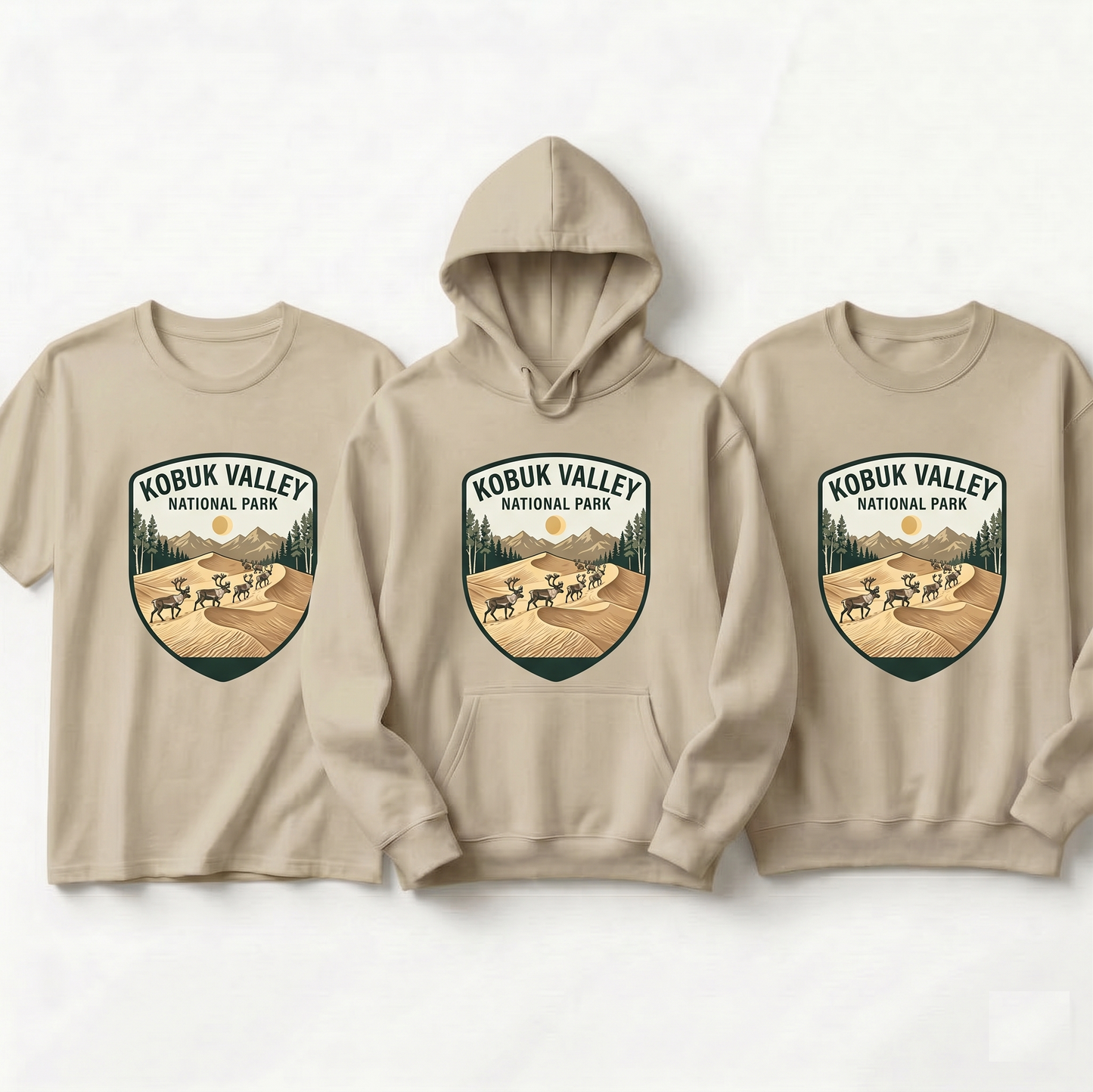 Kobuk Valley National Park Shirt, Alaska Caribou Hoodie, Vintage Sand Dunes Sweatshirt, Custom Alaska Nature Gift, National Park Apparel