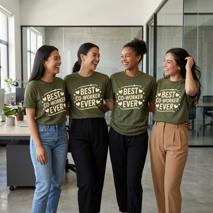 Custom "Co-worker Ever" Hoodie, Appreciation Gift, Office Friend Apparel