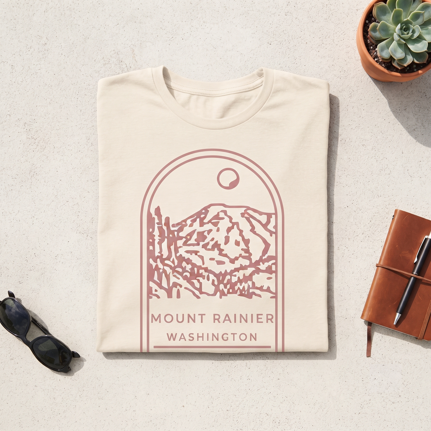 Custom Mount Rainier Shirt, Vintage National Park Sweatshirt, Washington Hoodie, Personalized Mountain Souvenir T-shirt