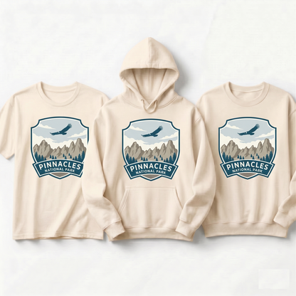 Pinnacles National Park Shirt, Vintage California Condor Hoodie, Custom Rock Climbing Sweatshirt, Retro National Park Gift, Adventure Tee