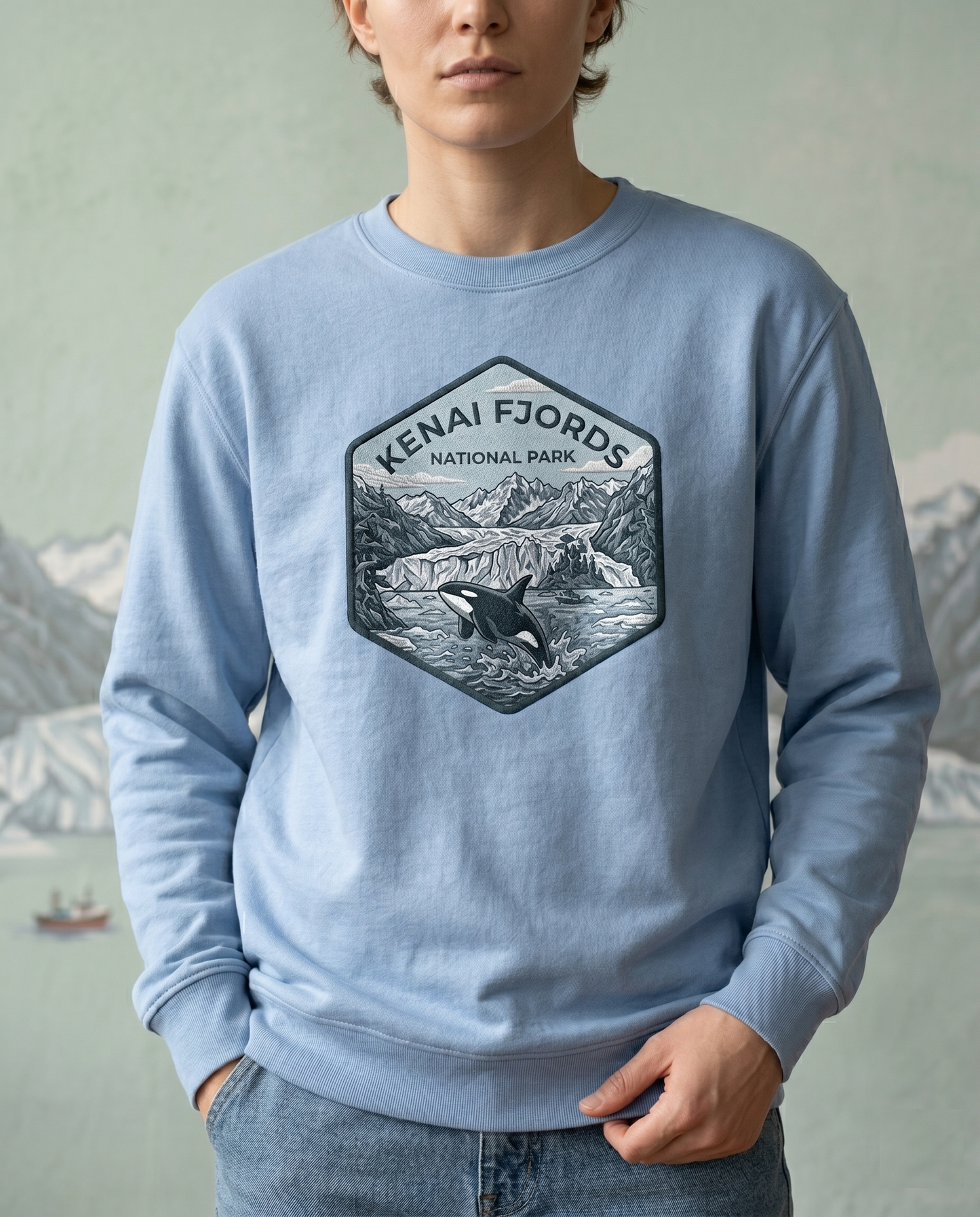 Kenai Fjords National Park Shirt, Vintage Alaska Orca Whale Hoodie, Custom Glacier Bay Sweatshirt, Retro National Park Gift