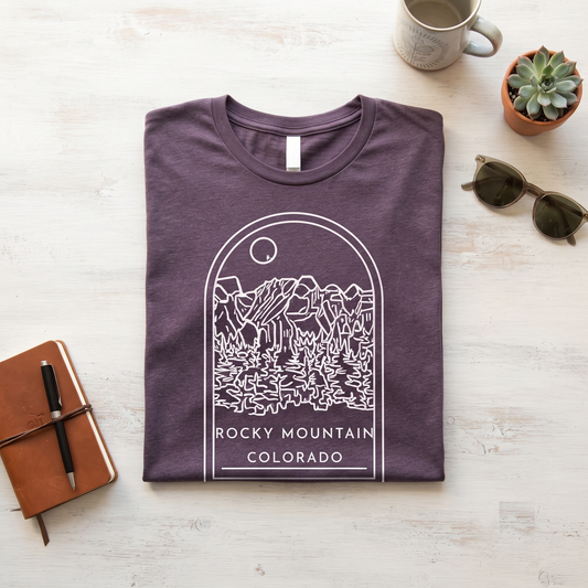 Custom Rocky Mountain National Park Shirt, Minimalist Colorado Sweatshirt, Personalized Mountain Hoodie
