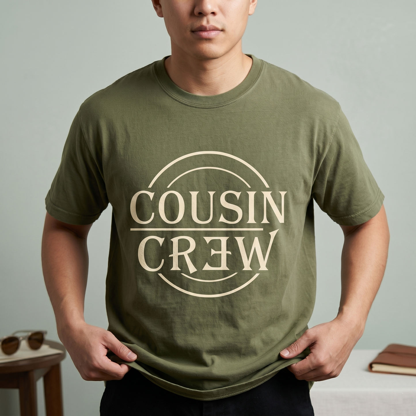 Custom Cousin Crew Shirt, Minimalist Matching Family Hoodie, Personalized Family Vacation Sweatshirt, Collegiate Cousin Trip Outfits