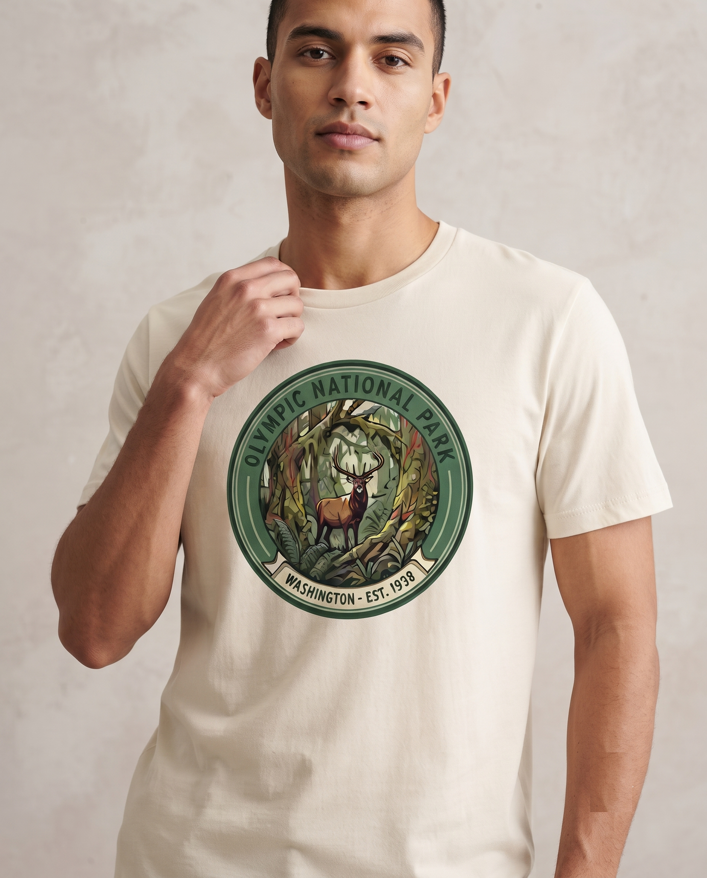 Custom Olympic National Park Shirt Vintage Nature Sweatshirt Personalized Washington Hoodie Retro Wildlife T-Shirt
