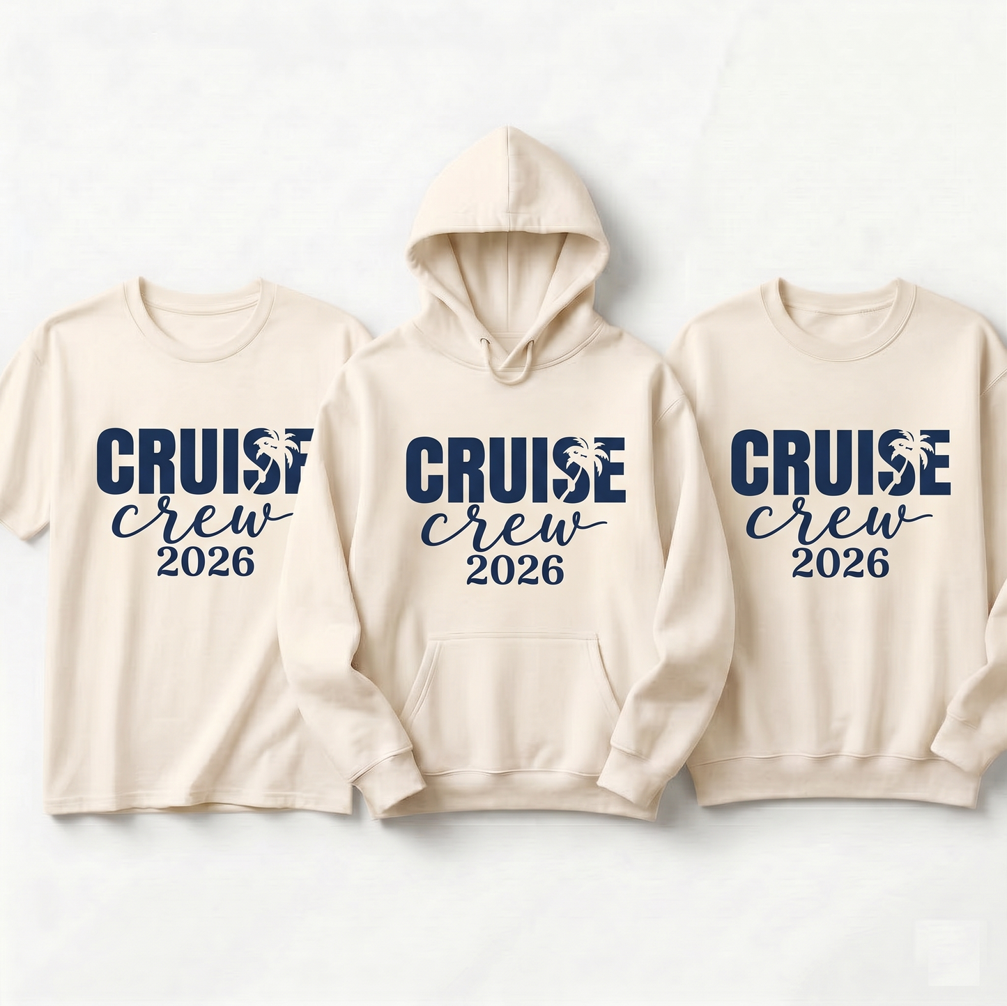 Custom Cruise Crew 2026 Shirts, Matching Family Cruise Hoodies, Personalized Group Vacation Sweatshirt, Ship Life Tee, Family Trip 2026 Gift