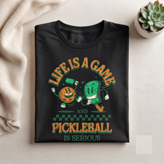 Retro Pickleball Shirt, Life Is A Game Apparel, Custom Player Gift