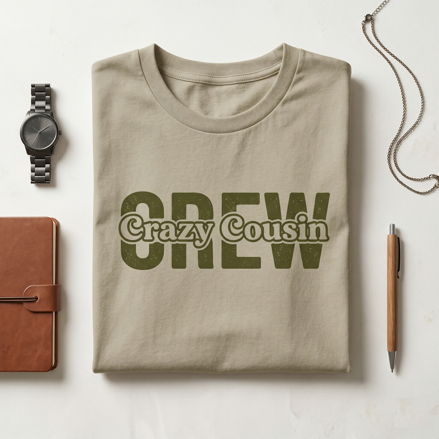 Custom Crazy Cousin Crew Shirt, Retro Matching Family Reunion Hoodie, Personalized Cousin Gift, Family Vacation Sweatshirt, Groovy Crewneck