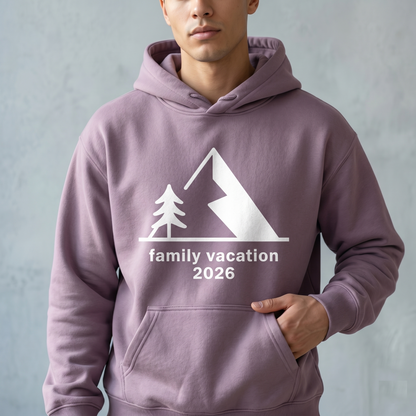 Custom Mountain Family Vacation Shirts, Matching Hiking Trip Hoodies, Personalized Camping Family Sweatshirts, Nature Family Reunion Tee