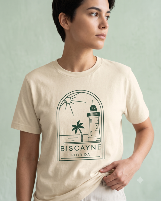 Custom Biscayne National Park Shirt, Vintage Florida Sweatshirt, Minimalist Lighthouse Hoodie