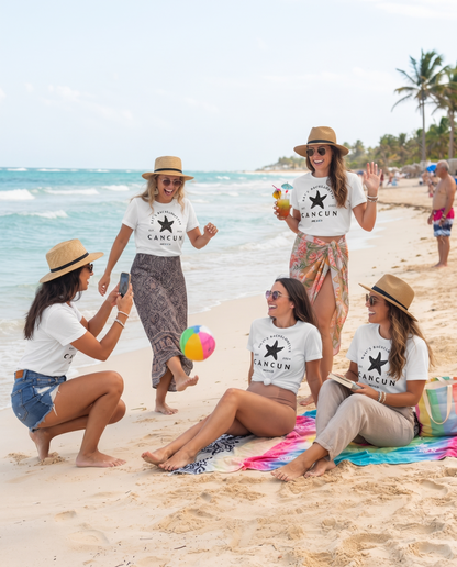 Custom Cancun Bachelorette Shirt, Beach Bachelorette Party Sweatshirt, Starfish Beach Trip Hoodie