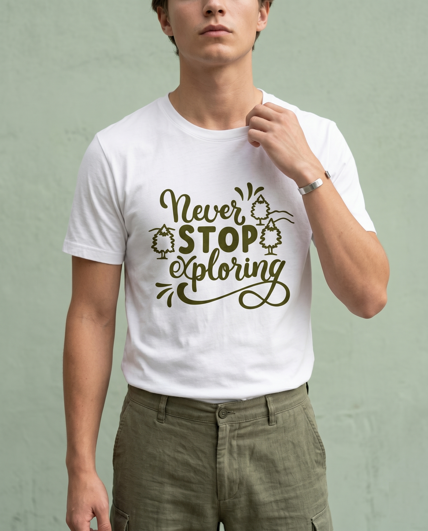 Custom Never Stop Exploring Hoodie, Nature Lover Sweatshirt, Adventure Camping Apparel