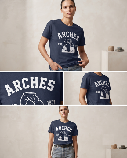 Custom Arches National Park Sweatshirt, Vintage Collegiate Utah Travel Hoodie
