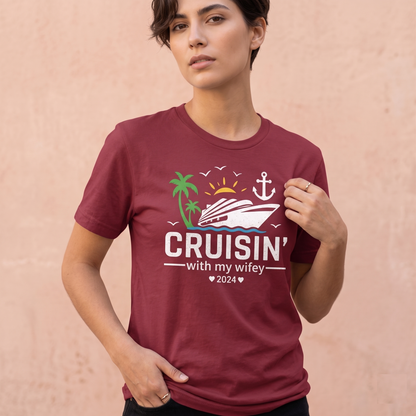 Matching Couples Cruise 2026 Hoodie | Personalized Anniversary Vacation Sweatshirt | Husband and Wife Nautical Gift