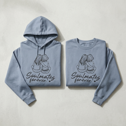 Custom Soulmate Friends T-Shirt, Hoodie, Sweatshirt, Minimalist Line Art Apparel