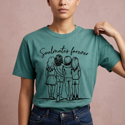 Soulmates Forever Besties Squad Hoodie, Custom Friendship Apparel, Bachelorette Party Shirt