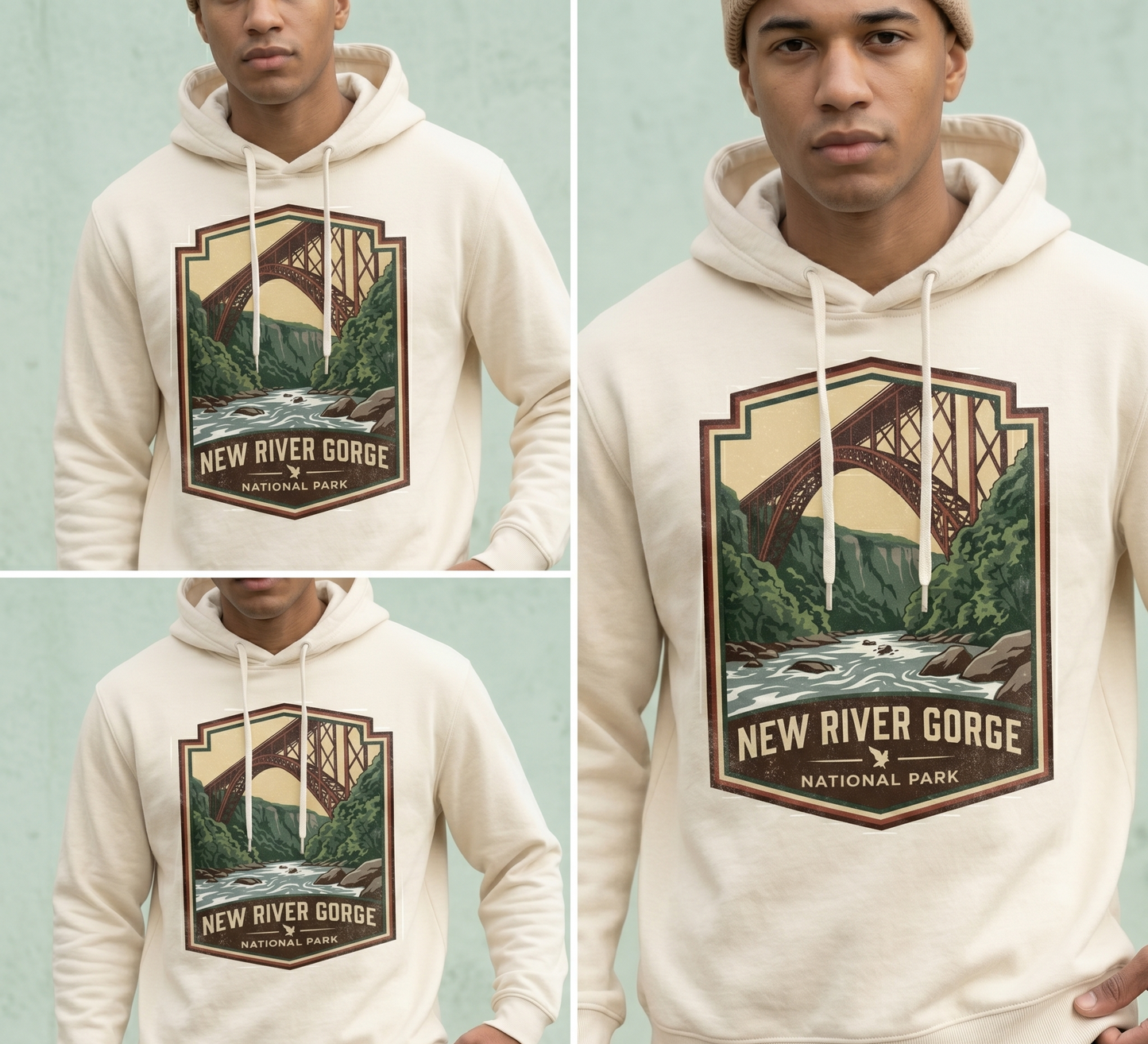 New River Gorge National Park Shirt, Vintage West Virginia Bridge Hoodie, Custom Whitewater Rafting Sweatshirt, Retro National Park Gift