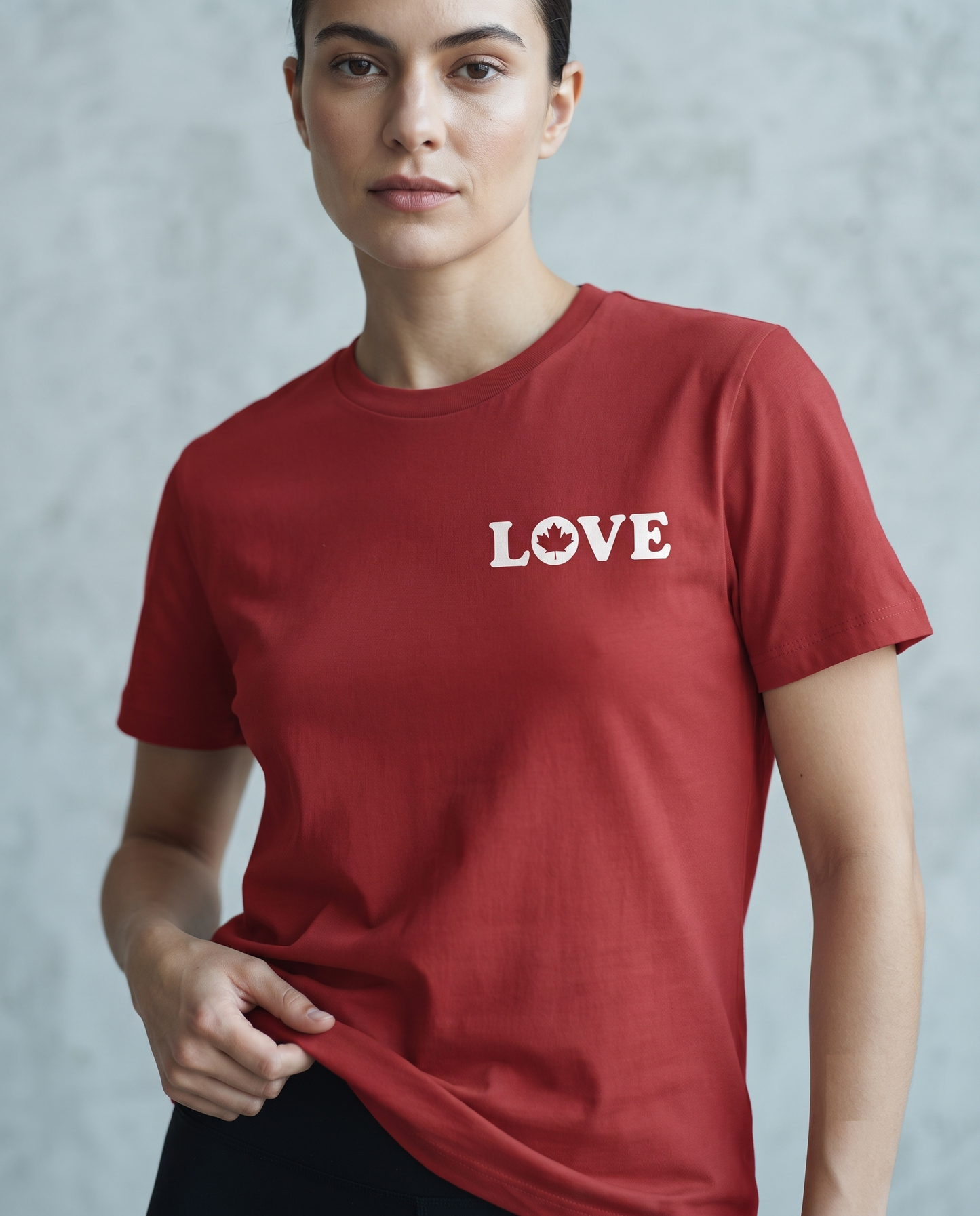 Custom Canada Love Shirt, Minimalist Maple Leaf Hoodie, Personalized Apparel