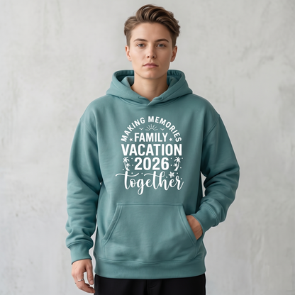 Making Memories Together Family Vacation 2026 Shirt, Custom Matching Family Trip Hoodies, Personalized Family Reunion Sweatshirts