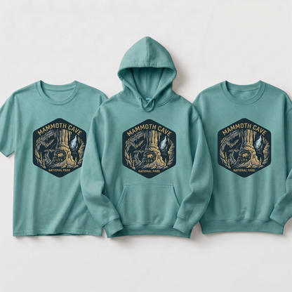 Mammoth Cave National Park Shirt, Kentucky Nature Hoodie, Vintage Cave Bat Sweatshirt, Custom Spelunking Gift, Retro National Park Apparel
