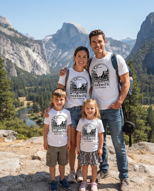 Custom Yosemite Shirt, Vintage National Park Sweatshirt, California Hoodie, Personalized Mountain Souvenir T-shirt