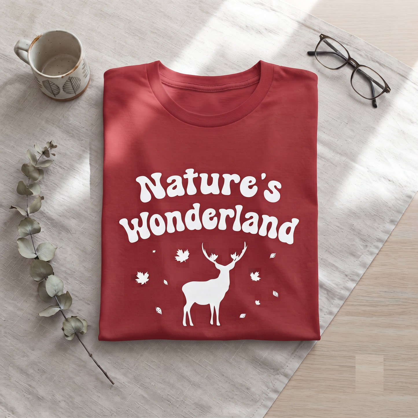 Nature's Wonderland Shirt, Custom Wild Nature Sweatshirt, Vintage Deer Hoodie, Personalized Outdoor Graphic Tee