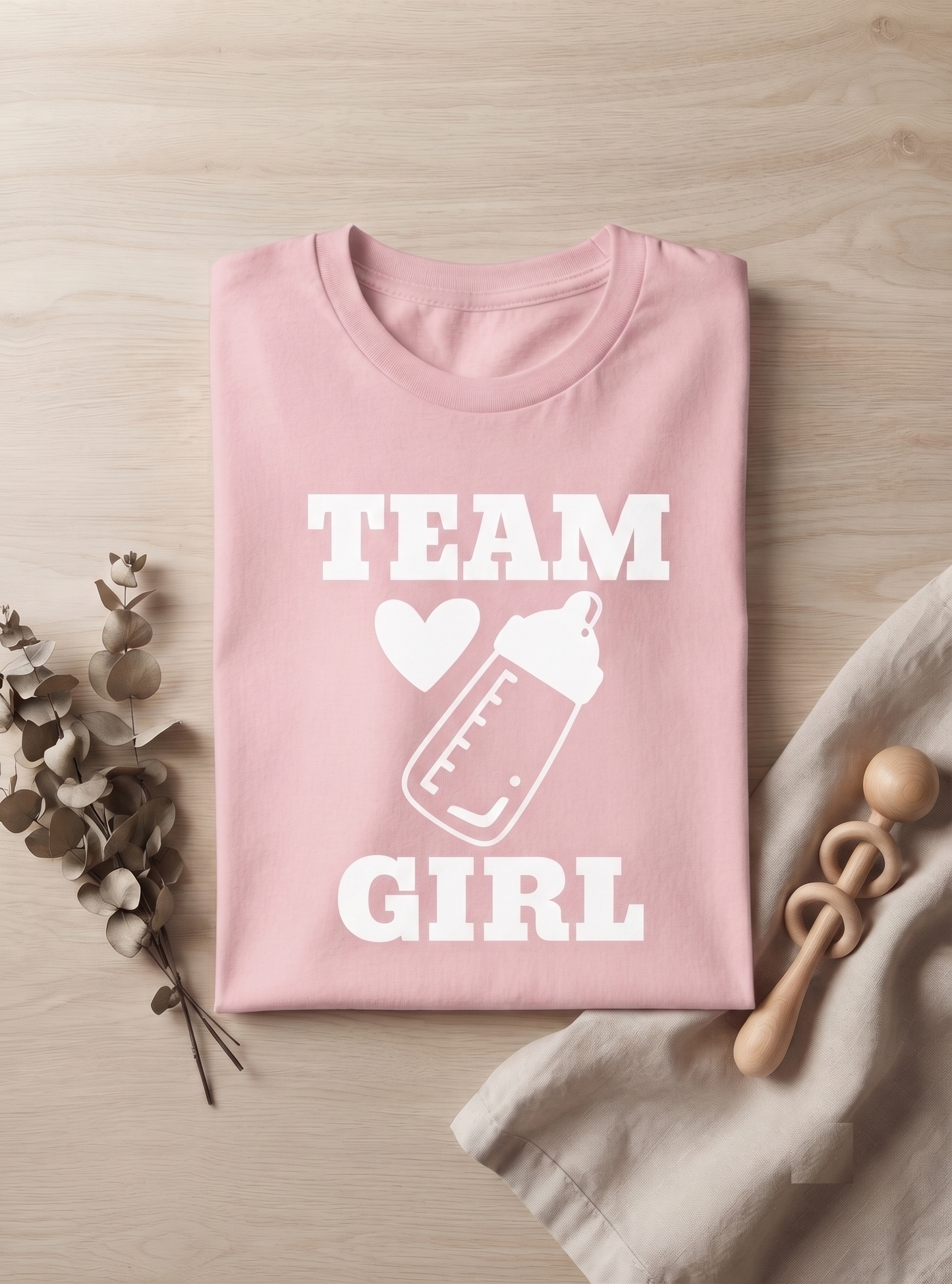 Custom Team Girl Shirt, Gender Reveal Sweatshirt, Personalized Baby Shower Hoodie, Custom Text Gender Reveal Party,