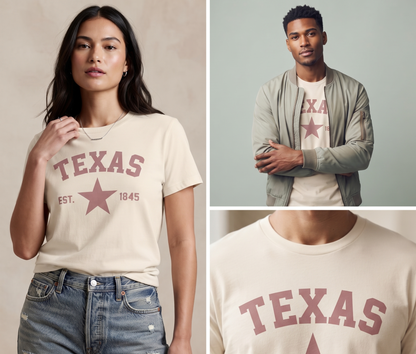 Custom Texas Star Varsity T-Shirt, Retro Lone Star Hoodie, Personalized Apparel
