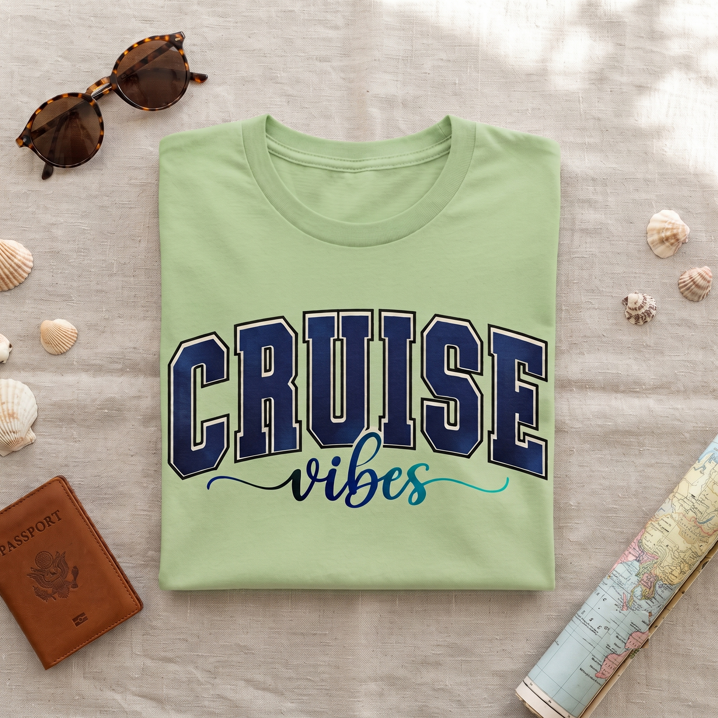 Custom Cruise Vibes Shirt, Varsity Cruise Sweatshirt, Personalized Family Cruise Hoodie,