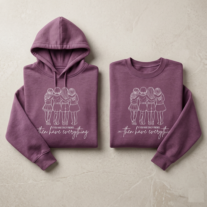 Custom Friends Trip Shirt, Personalized Squad Hoodie, Matching Bff Sweatshirt