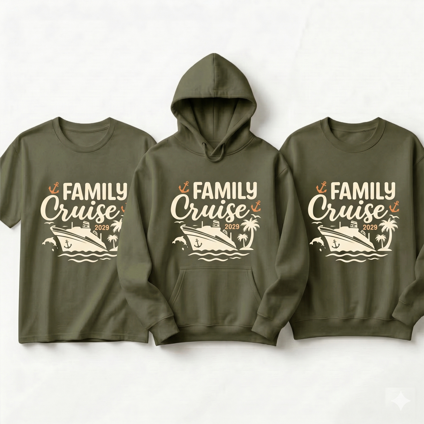 Custom Family Cruise 2026 Shirt | Matching Vacation Hoodies | Personalized Nautical Family Trip Sweatshirt | Cruise Squad Apparel