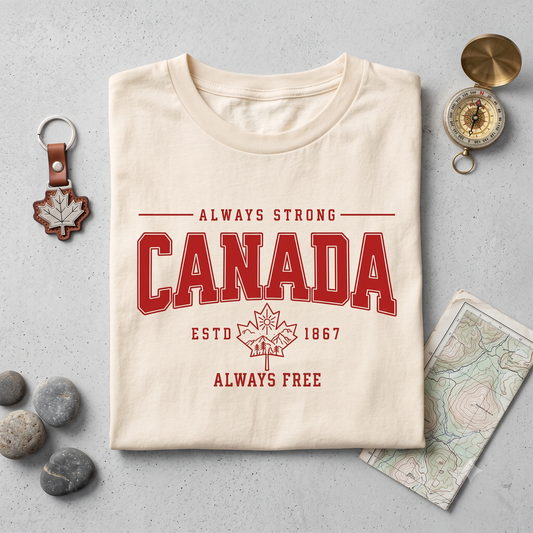 Customizable Varsity Canada T-Shirt, Hoodie, Sweatshirt, Vintage Souvenir Apparel