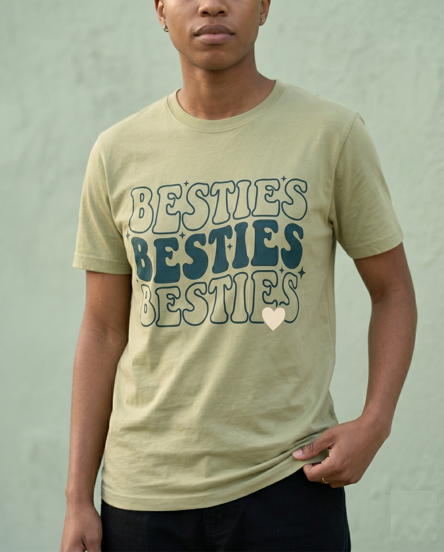 Custom Besties Shirt, Matching Best Friend Hoodies, Retro Y2K Sweatshirt, Personalized BFF Gift, Custom Girls Trip Shirts, Wavy Text Apparel