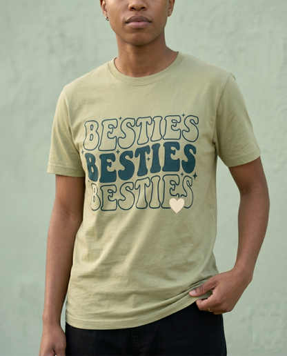 Custom Besties Shirt, Matching Best Friend Hoodies, Retro Y2K Sweatshirt, Personalized BFF Gift, Custom Girls Trip Shirts, Wavy Text Apparel