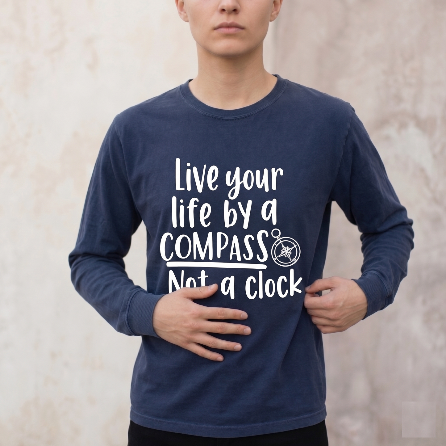 Compass Hoodie, Inspirational Adventure Sweatshirt, Custom Quote Apparel, Graduation Gift