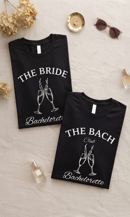 Bachelorette Party Shirt | The Bach Club Hoodie | Vintage Bride Sweatshirt | Personalized Bridesmaid T-Shirt