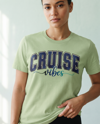 Custom Cruise Vibes Shirt, Varsity Cruise Sweatshirt, Personalized Family Cruise Hoodie,