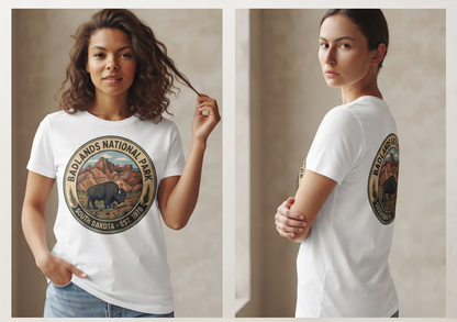 Custom Badlands National Park Bison Shirt, Retro South Dakota Graphic Tee