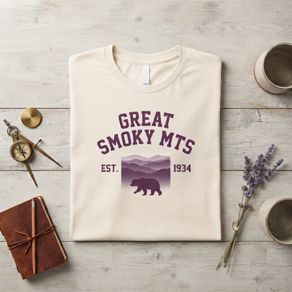 Custom Smoky Mountains Bear Shirt, Retro National Park Hoodie, Vintage Sweatshirt