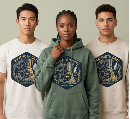 Mammoth Cave National Park Shirt, Kentucky Nature Hoodie, Vintage Cave Bat Sweatshirt, Custom Spelunking Gift, Retro National Park Apparel