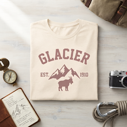Custom Glacier National Park Shirt, Vintage Collegiate Mountain Sweatshirt, Retro Hoodie